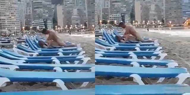 عنتيل مصري يشوف اجنبيه ممحونه علي الشط فيقلعها و ينيكها