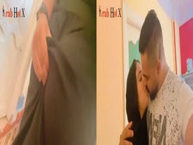 يصور حبيبته المحجبه و هو شغال فيها بوس و تقفيش و لعب فطيزها