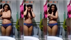 اندرايدج شرموطه تصور نفسها و تعرض جسمها لحبيبها الخول في الحمام من ورا اهلها