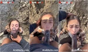 فحل اسود مسك حبيبته في الجبل حطلها زبره الكبير فبوقها و نزل ينيك زي الحمار الهايج