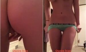 لبوه هايجه تصور نفسها بتقلع الملابس الداخليه و بتدعك و تفرك فبزازها الطريه و كسها