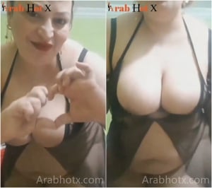 سوريه اربعينيه مربربه تصور نودز لجوزها اللي مسافر عشان تريحه و تخليه يجيبهم