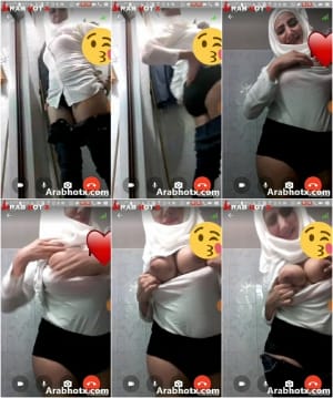 قحبه محجبه تكلم حبيبها فيديو كول و تعرضله بزازها الملبونه عاوز يضرب عليها عشره