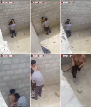 خول يصور صاحبه و هو واخد عشيقته في الخرابه و نازل لحس فكسها و مص فبزازها